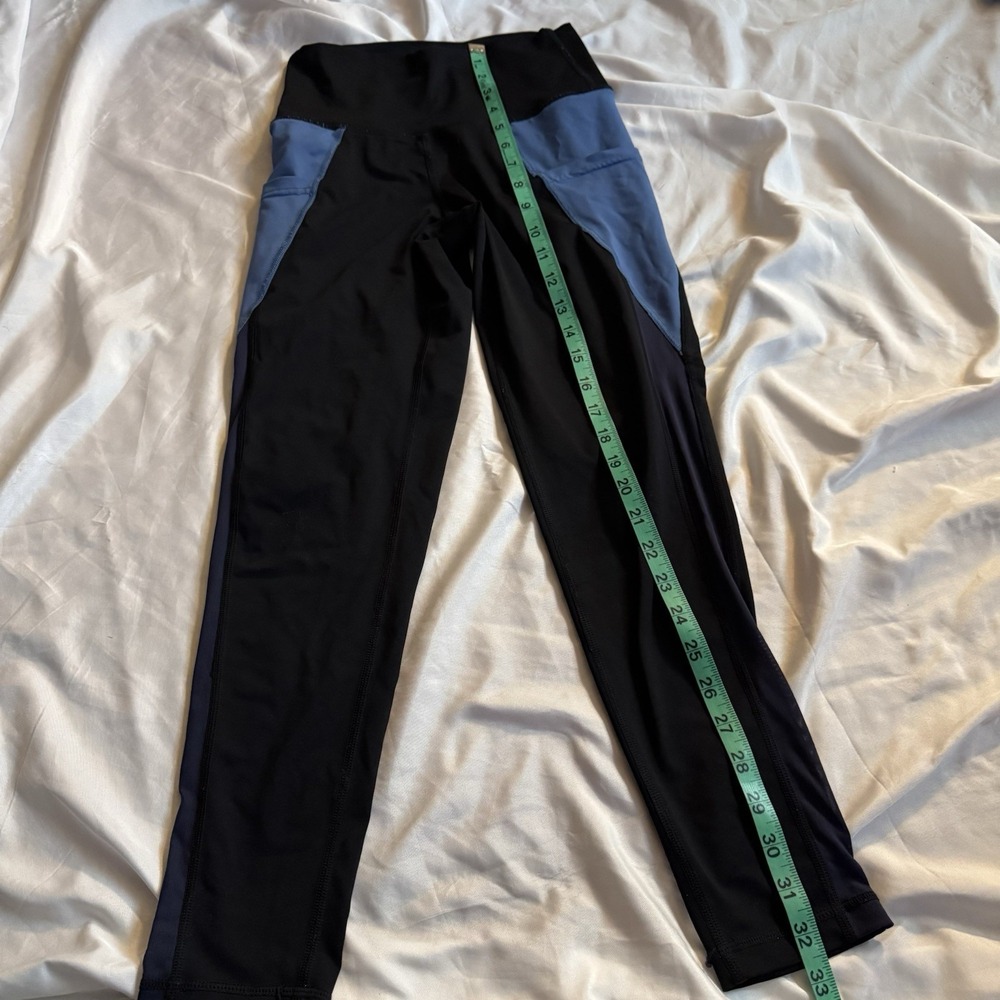 Aerie Chill. Play. Move. Women's Colorblock Ankle Leggings Stretch Pockets S - Picture 6 of 9
